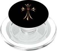 The Red Heart Gold Cross PopSockets PopGrip per MagSafe