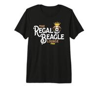 The Regal Beagle Pub Three's Company Retro Dog Crown Maglietta Premium