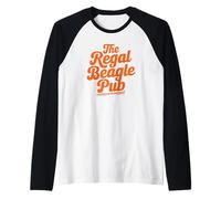 The Regal Beagle Pub Three's Company Retro Script Maglia con Maniche Raglan