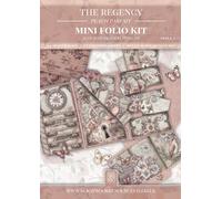 The Regency Peach Parfait Mini Folio Kit Style 2: Junk Journal Folio Template