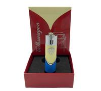 THE REPLICANT Accendino Clipper Ricaricabile in Metallo T1 Samba/Altezza: 8 cm (Giallo/Blu)