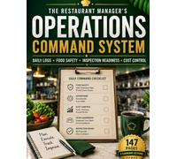 The Restaurant Manager's Operations Command System: Daily Opening & Closing Logs, Food Safety Temperature Records, Health Inspection Checklists, and ... for a Profitable, Compliant Restaurant