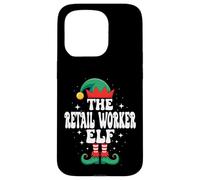 The Retail Worker Elf - Divertente famiglia natalizia abbinata Custodia per iPhone 15 Pro