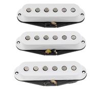 The Revival Pickups RPS1 Vintage Classic Alnico 5/Alnico 3 Pick up Single Coil Set per Chitarra Elettrica tipo Strato, Bianco