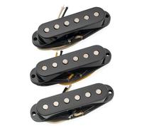 The Revival Pickups RPS5 1954 ST Vintage Alnico 3 Set Pickup Single Coil Manico Medio Ponte per Chitarra Elettrica tipo Strat, Nero