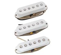 The Revival Pickups RPS6 Jimi Hendrix Vintage Alnico 5 Pick up Single Coil Set per Chitarra Elettrica tipo Strato, Bianco
