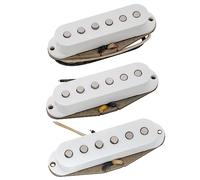 The Revival Pickups RPS7 John Mayer Vintage Style Alnico 5/Alnico 3 Pick up Single Coil Set per Chitarra Elettrica tipo Strato, Bianco