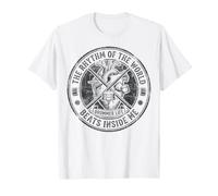 The Rhythm of The World Beats Inside Me Drummer Life Maglietta