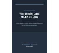 The Rideshare Mileage Log: A Daily Mileage Tracker for Uber, Lyft, DoorDash, Uber Eats, Instacart, and Other Gig Drivers | Business Mileage & Tax Deduction Log Book