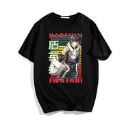 The Rising of The Shield Hero Maglietta, Naofumi Iwatani Stampato T-Shirt Unisex, Anime Cosplay Costume Girocollo Manica Corta Tee Uomo/Donna
