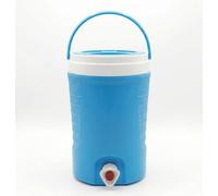 The-rmos con Rubinetto 4 Litri Contenitore Frigo Portatile Dispenser Bevande Fredde Caraffa Termica Campeggio e Spiaggia Frigorifero Portatile Refrigerante tappo grande (celeste)