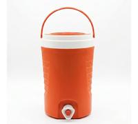 The-rmos con Rubinetto 4 Litri Contenitore Frigo Portatile Dispenser Bevande Fredde Caraffa Termica Campeggio e Spiaggia Frigorifero Portatile Refrigerante tappo grande (arancio)