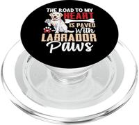 The Road To My Heart Is Paved With Labrador Paws PopSockets PopGrip per MagSafe