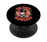 The Rock Bowlers Divertente Bowling Musica Crossover Donne Uomini Bavaglio PopSockets PopGrip Adesivo