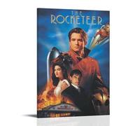 The RocketeerArt - Dipinto decorativo impermeabile e antimacchia, per soggiorno, studio, caffetteria, installazione gratuita, facile da pulire, idea regalo preferita, stile cornice, 60 x 90 cm