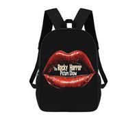 The Rocky Horror Picture Show stampato 17 pollici zaino unisex zaino a tracolla zaino da viaggio per laptop per donne uomini