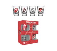 The Rolling Stones Bicchiere da Shottino 4er Set " Mix "
