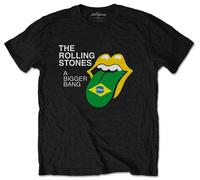 The Rolling Stones 'Bigger Bang - Brazil 80' (Nero) T-Shirt - NUOVO E UFFICIALE