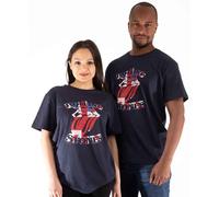 The Rolling Stones British Flag Tongue autorizzato Uomo maglietta