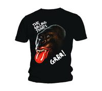 The Rolling Stones Grrr Black Gorilla ufficiale Uomo maglietta unisex