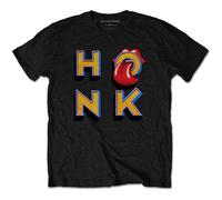 The Rolling Stones Honk Letters Black autorizzato Uomo maglietta