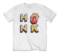 The Rolling Stones Honk Letters White autorizzato Uomo maglietta