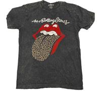 The Rolling Stones Leopard Tongue ufficiale Uomo maglietta unisex