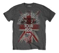 The Rolling Stones North American Tour 1981 ufficiale Uomo maglietta unisex