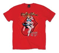 The Rolling Stones Start Me Up Red autorizzato Uomo maglietta