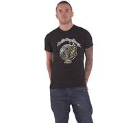 The Rolling Stones T Shirt Sixty Dragon Globe Logo Nuovo Ufficiale Uomo Nero