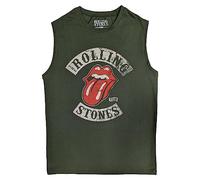 The Rolling Stones Tank Top Muscle T Shirt Tour 78 Nuovo Ufficiale Unisex Verde Size XXL