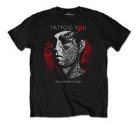 The Rolling Stones 'Tattoo You Circle' (Nero) T-Shirt - NUOVO E UFFICIALE