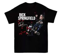The Romantic Rick Springfield Gift for Fans T-Shirt Black XL