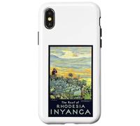 The Roof of Rhodesia - Poster di viaggio del Nyanga National Park Custodia per iPhone X/XS