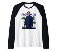 The Rookie John Nolan Cop Pose with Palm Trees TV Show Maglia con Maniche Raglan