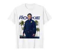 The Rookie John Nolan Cop Pose with Palm Trees TV Show Maglietta