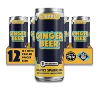 The Root Co - Birra allo zenzero - 12 x 230ml Speziata della radice dell'Africa orientale Zenzero Birra - Naturale, Pressata a freddo e Nuvolosa