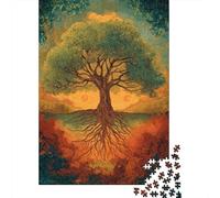 The Roots of The Albero della vita Go Deep Into The Earth,Puzzle Per Adulti 38x26cm/1000pcs,Giochi Di Sfida