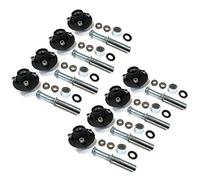 The ROP Shop Kit di 8 assi per rimorchio con mozzo folle da 4 su 10,2 cm e mandrino rotondo BT8 da 1"