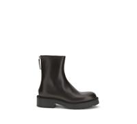 The Row Brown Calf Leather Bos Taurus Ankle Boots - EU41/US11