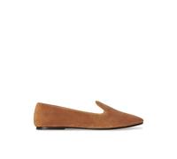 The Row Brown Calfskin Slip-On Loafers - EU37/US7