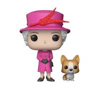 Funko POP Queen Elizabeth II & Corgi Buddy: Royal Family - Figura in Vinile da
