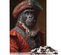 The Royal Gorilla Puzzle Impossible 1000 Pezzi Decorazione Per La Casa. Rilassamento E Intelligence Per Adulti E Ragazzi Da 14 Anni 1000pcs (40x28cm)