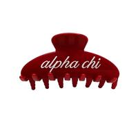 The RPZL - Accessorio per capelli grandi in acetato di alta qualità, clip oversize per capelli spessi e sottili, elegante clip per capelli per donne, ragazze e sorellanze (Alpha Chi Omega, rosso