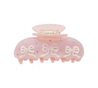 The RPZL - Accessorio per capelli grandi in acetato di alta qualità, molletta oversize per capelli spessi e sottili, elegante clip per capelli per donne e ragazze (fiocchi di zucchero rosa)