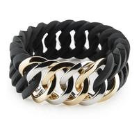 THE-RUBZ 100178 Bracelet Negro/GRIS Stainless Steel Women - Size (25MM)