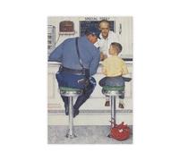 The Runaway Paintings by Norman Rockwell Wall Art1, poster su tela, decorazione per camera da letto, ufficio, stanza, regalo, 60 x 90 cm