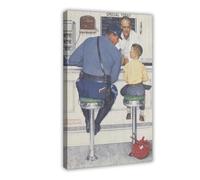The Runaway Paintings by Norman Rockwell Wall Art1, poster su tela, decorazione per camera da letto, ufficio, stanza, regalo, 20 x 30 cm
