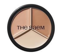 THESAEM Cover Perfection Triple Pot Concealer - Correttore 3 in 1 con copertura totale. Copre imperfezioni, occhiaie, macchie ed è ideale per illuminare e contouring 02 Contour Beige