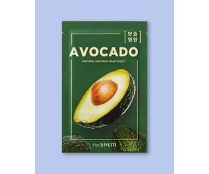 The Saem Maschera viso in tessuto Natural Avocado Mask Sheet - 21 ml / 1 pz